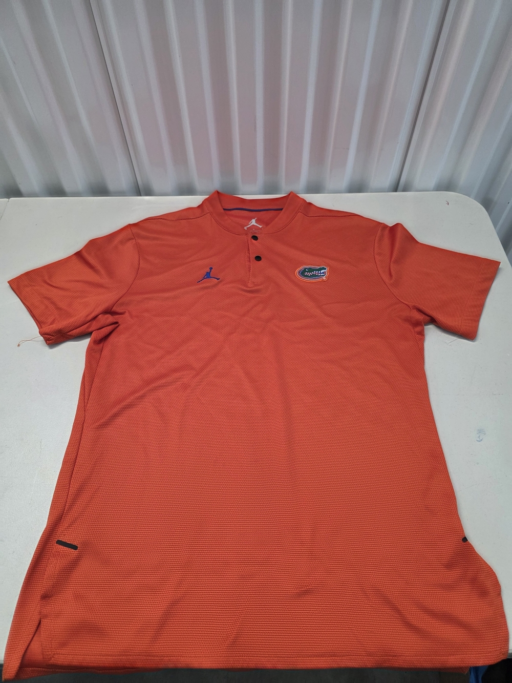Nike Jordan Florida Gators NCAA Dri-FIT Orange Short Sleeve Polo Shirt Men's Siz